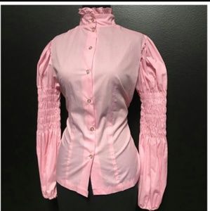 PUFI Ruffle Bell Stylish Longsleeve Top(Sz L)